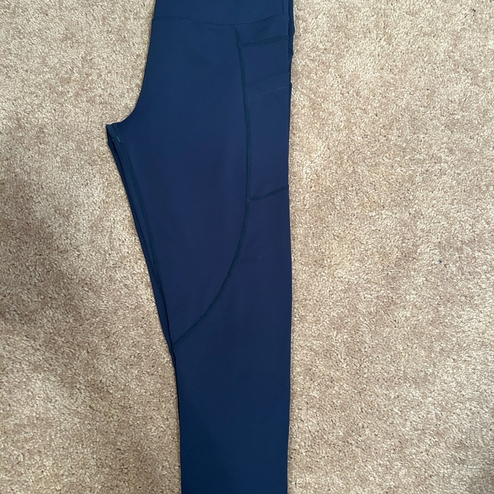 Zyia navy leggings light n light with pockets